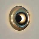 Axyaa Smoke Grey Glass Wall Light, Luxury Golden Sconce Fixture for Home Decor