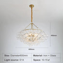 Axyaa Modern Glass Chandelier Spherical Pendant Lights for Dining & Living Room
