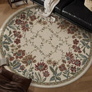 Axyaa Retro Floral Print Large Area Rug for Living Room Sofa Bedroom Coffee Table Mats