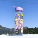 Axyaa Cute Animal Print Water Bottle - Lightweight Leakproof Thermos for School, Travel