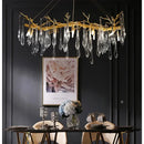 Axyaa Crystal Pendant Lamp for Living Room, Bedroom, Dining Room, and Bar Counter