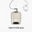 Axyaa Nordic Glass Art Pendant Light for Bedroom Hotel Cafe Club