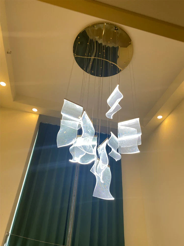Axyaa Villa Acrylic Chandelier for Modern Luxury Decor & Lighting