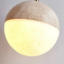 Axyaa Stone Ball Chandelier for Ambient Lighting in Home, Restaurant, Bedroom