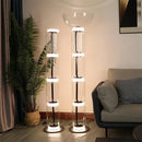 Axyaa Nordic Glass Floor Lamp Bamboo Joint Led Table Lamps