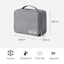 Axyaa Electronics Accessories Organizer Bag: Large Capacity, Waterproof, Portable Storage Solution