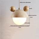 Axyaa Travertine LED Pendant Lights Natural Stone Hanging Lamp