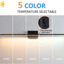 Axyaa LED Bathroom Vanity Light Fixture | Dimmable 5CCT 180° Rotatable Mirror Bar Decor