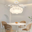 Axyaa Modern Cloud LED Ceiling Fan Light with Remote Control
