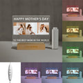 Axyaa Custom Acrylic Lamp with Photo & Text, Personalized Gift for Loved Ones