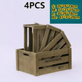 Axyaa Vintage Wooden Frame Storage Boxes Set of 4