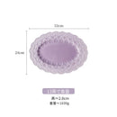 Axyaa Purple Lace Relief Ceramic Tableware Set