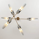 Axyaa Modern Iron Ceiling Hanging Lamps LED Chandelier for Home Decor