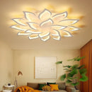 Axyaa Lotus LED Ceiling Lamp - Dimmable Warm/Cold Light, Remote Control, Decorative Art Lighting