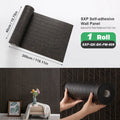 Axyaa 3D Partition Splicing Stickers Self-Adhesive Foam Roll Set for Indoor Use