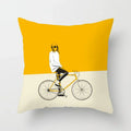Axyaa Geometric Yellow Pillowcase for Chic Home Decor and Comfort