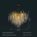 Axyaa Crystal G9 Chandelier: Modern Luxury Indoor LED Pendant Lights for Living Room