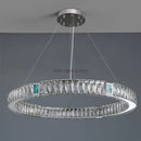 Axyaa Modern Crystal Shell Chandelier: Luxurious LED Pendant Lights for Home Décor