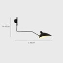 Axyaa Long Arm LED Wall Sconce Lamp with Adjustable Angle