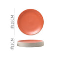 Axyaa Round Ceramic Plate Set for Stylish Dining Experience