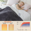 Axyaa King Size Cozy Soft Jacquard Heating Blanket with 4 Heat Levels