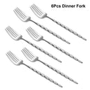 Axyaa Stainless Steel Cutlery Set - Elegant, Mirror Finish, Dishwasher Safe