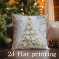 Snowy Village Pillow Covers by Axyaa - Cozy Home Decor for Sofa, Bedroom & Car