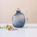 Axyaa Zen Glass Vase Geometric Single Flower Holder for Home Decor
