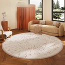 Luxurious Axyaa Italian Style Bedroom Decor Round Carpet, Soft Rug for Living Room and Lounge