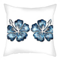 Axyaa Blue Flower Pattern Pillow Case