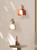 Axyaa LED Pendant Lamp: E27 Bulb, Resin, Adjustable Cord, Indoor Lighting