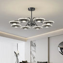 Axyaa Metal Black Pendant Light Chandelier for Bedroom Restaurant Living Rooms