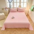 Axyaa Solid Color Lattice Yarn-Dyed Sheets - Soft and Skin-Friendly