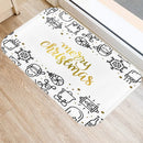 Axyaa Golden Black Letter Printed Door Mat, Non-Slip Floor Home Decoration