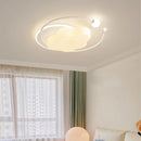 Axyaa Minimalist Modern White Ceiling Light for Living Room Bedroom Indoor Lighting