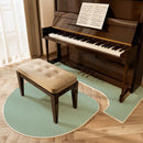 Axyaa Piano Insulation Mat Set Solid Color Irregular Creative Rug Easy Care Rugs
