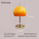 Axyaa Retro Glass Mushroom Bauhaus LED Floor Lamp Gradient Orange