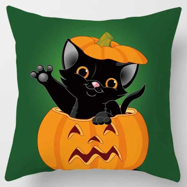 Cartoon Cat Pillowcase for Home Décor by Axyaa