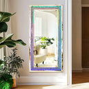 Axyaa Crystal Crush Diamond Frame RGB LED Wall Mirror
