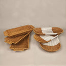 Axyaa Rattan Wicker Serving Baskets: Bread Fruit Vegetables Basket 6 Styles