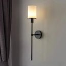 Axyaa Alabaster Marble LED Wall Lamp, All Copper Fixture for Living Room, Bedroom & Study