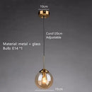 Axyaa Glass Bubble Chandelier: Vintage Industrial Lighting Design for Living, Bedroom, Kitchen Island