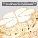 Axyaa Flower Gold Crystal Ceiling Chandelier for Kitchen, Aisle, Stairs - Modern Luminaires