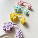 Axyaa Flower Silicone Cap for Stanley Cup Tumblers, 10mm Straw Toppers