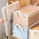 Axyaa Clothes & Pants Storage Box with Steel Frame - Wardrobe Organizer Shelf Baskets