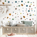 Axyaa Boho Wave Point Geometry Wall Stickers for Children's Bedroom & Home Decor