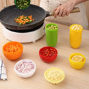 Axyaa Vegetable Fruit Shape Storage Box with Transparent Lid