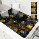 Axyaa Absorbent Drying Mat for Kitchen Plants Flowers Cup Table Decoration