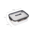 Axyaa Transparent Sealed Food Storage Container Organizer Box Jar