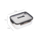 Axyaa Transparent Sealed Food Storage Container Organizer Box Jar